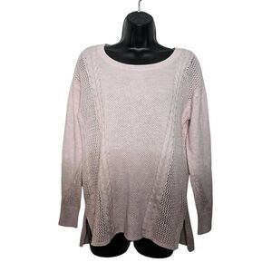 American Eagle Dip Dyed Sweater Pink Pullover Size Small